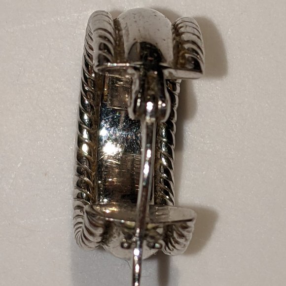 New Silver 925 Hoop Earring - Picture 4 of 6